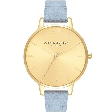 Olivia Burton Blue Leather Leather Watch - Hilstor