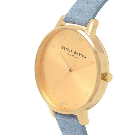Olivia Burton Blue Leather Leather Watch - Hilstor