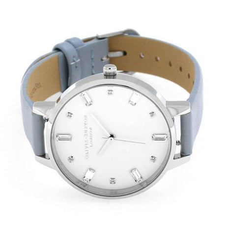 Olivia Burton Blue Leather Leather Watch - Hilstor