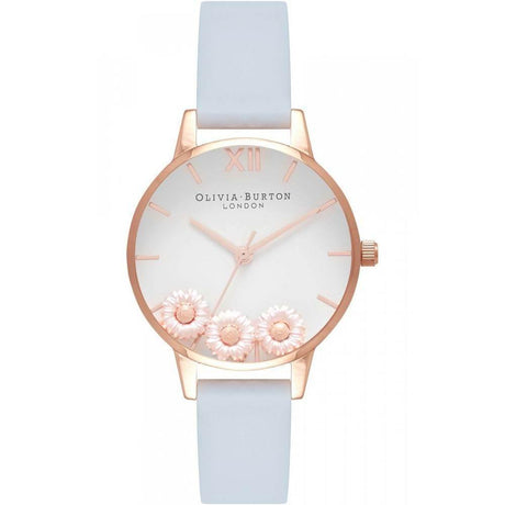 Olivia Burton Blue Synthetic Leather Watch - Hilstor