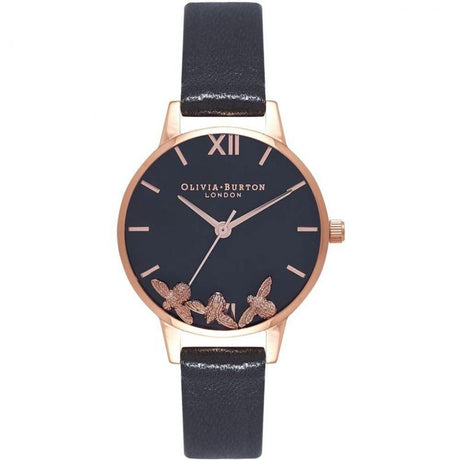 Olivia Burton Black Synthetic Leather Watch - Hilstor