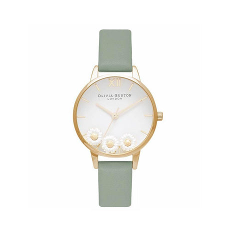 Olivia Burton Green Synthetic Leather Watch - Hilstor