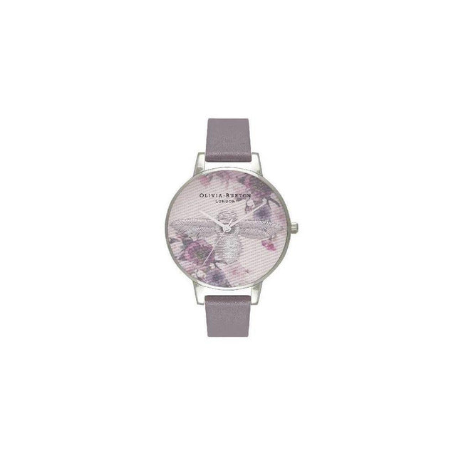 Olivia Burton Gray Leather Leather Watch - Hilstor