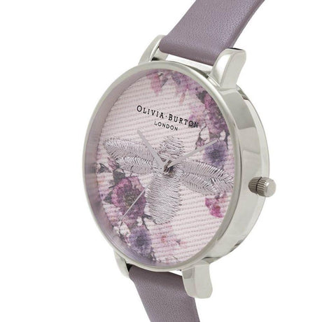 Olivia Burton Gray Leather Leather Watch - Hilstor