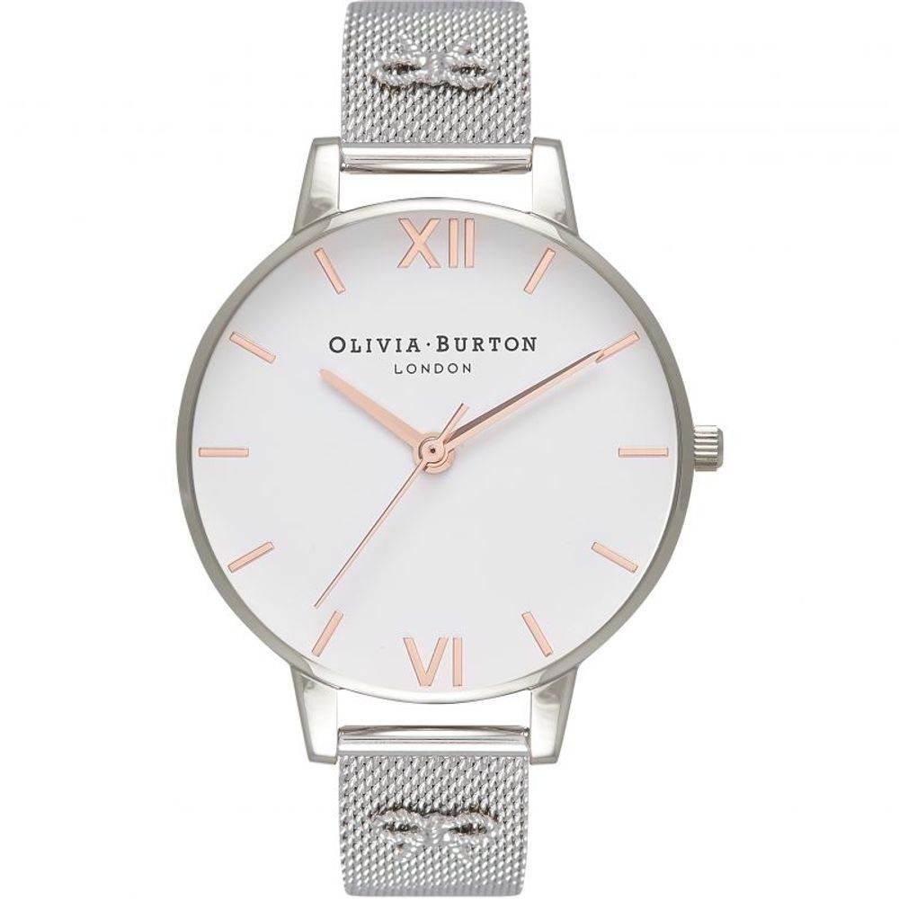 Olivia Burton Silver Steel Watch - Hilstor