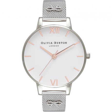 Olivia Burton Silver Steel Watch - Hilstor