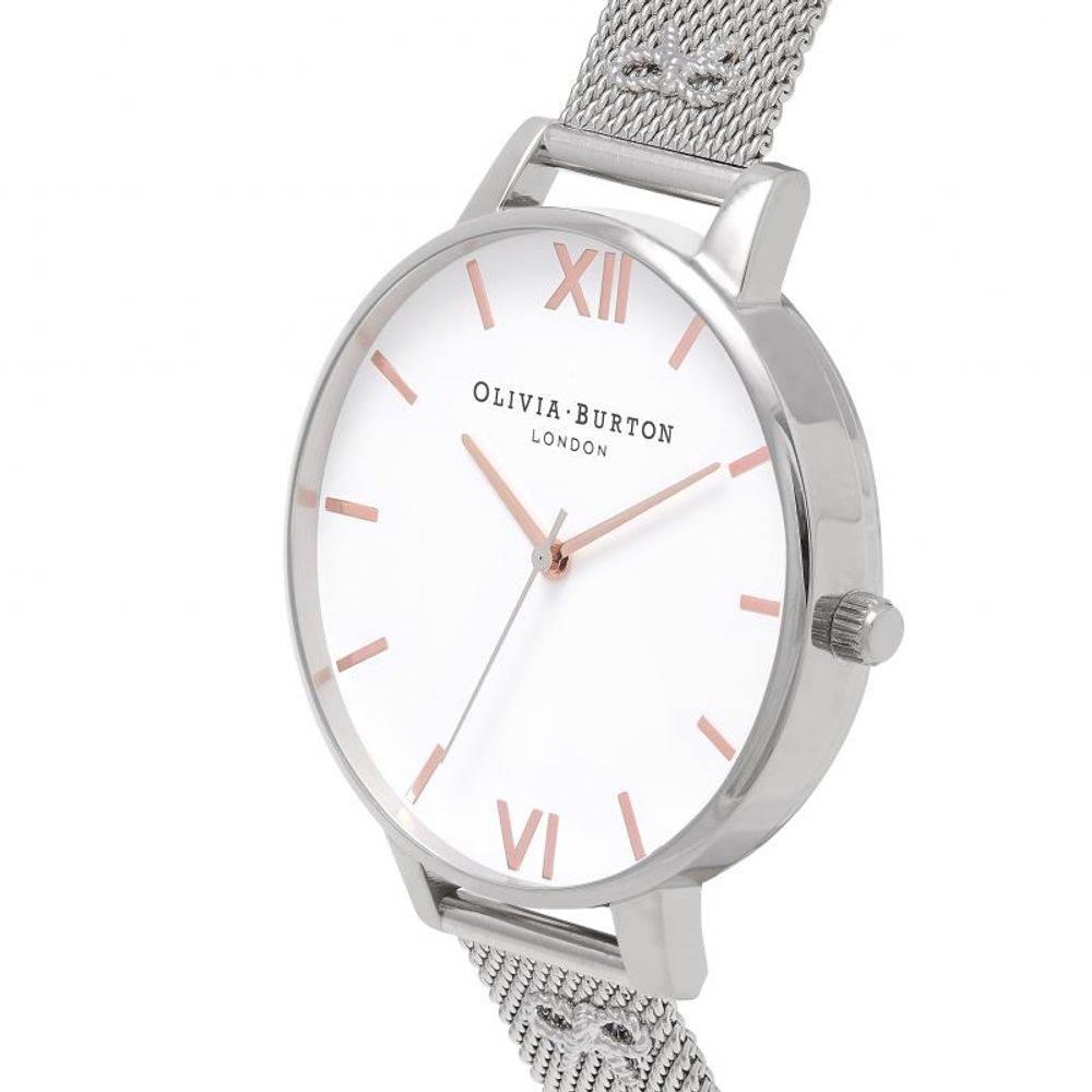 Olivia Burton Silver Steel Watch - Hilstor