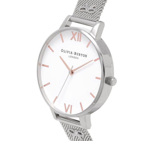 Olivia Burton Silver Steel Watch - Hilstor