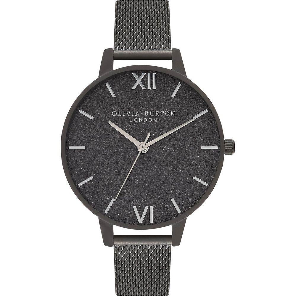 Olivia Burton Black Steel Watch - Hilstor