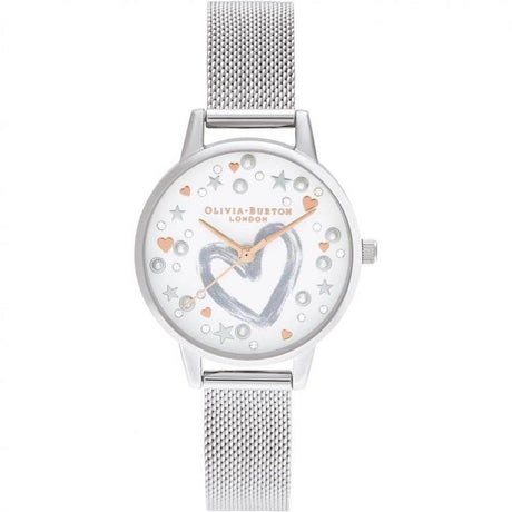 Olivia Burton Silver Steel Watch - Hilstor