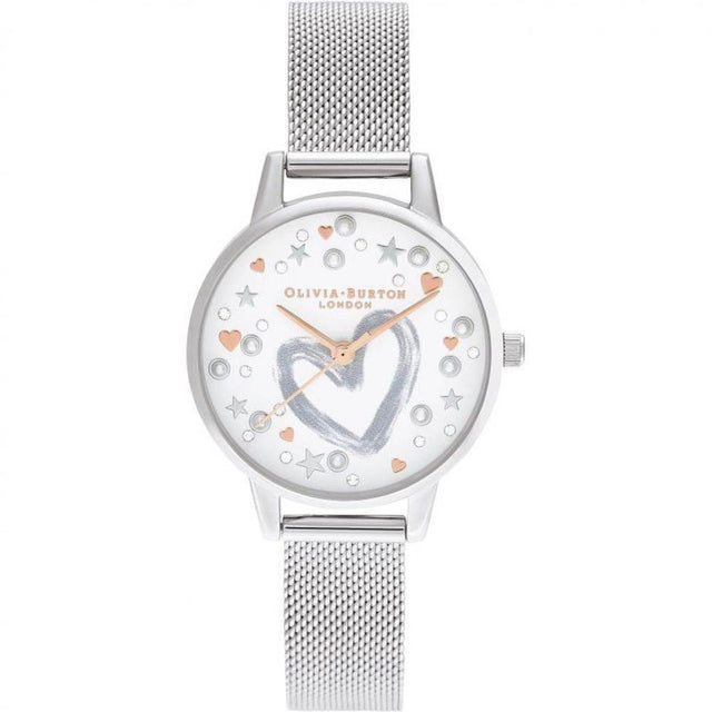 Olivia Burton Silver Steel Watch - Hilstor