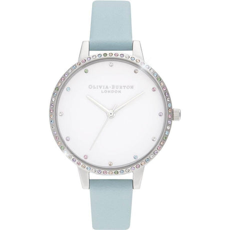 Olivia Burton Blue Leather Leather Watch - Hilstor