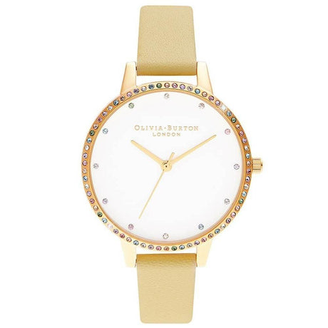 Olivia Burton Yellow Leather Watch - Hilstor