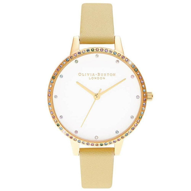 Olivia Burton Yellow Leather Watch - Hilstor
