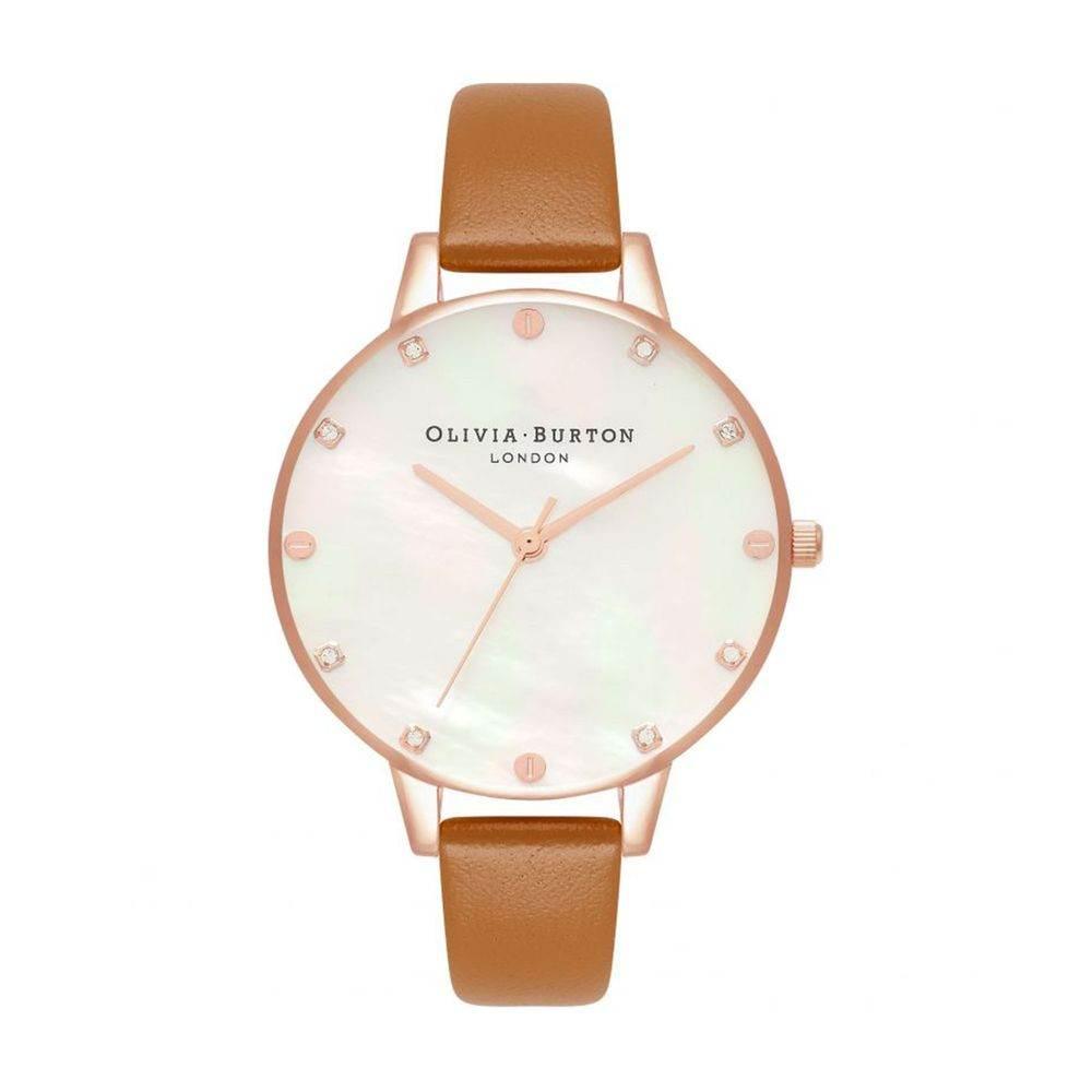 Olivia Burton Brown Leather Leather Watch - Hilstor