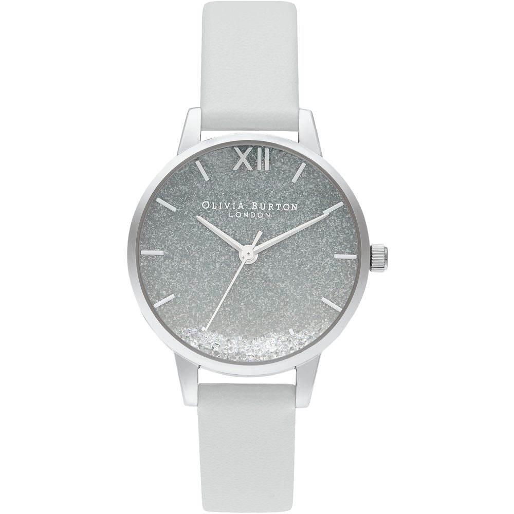 Olivia Burton Gray Leather Watch - Hilstor
