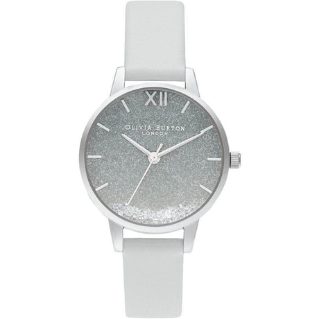 Olivia Burton Gray Leather Watch - Hilstor