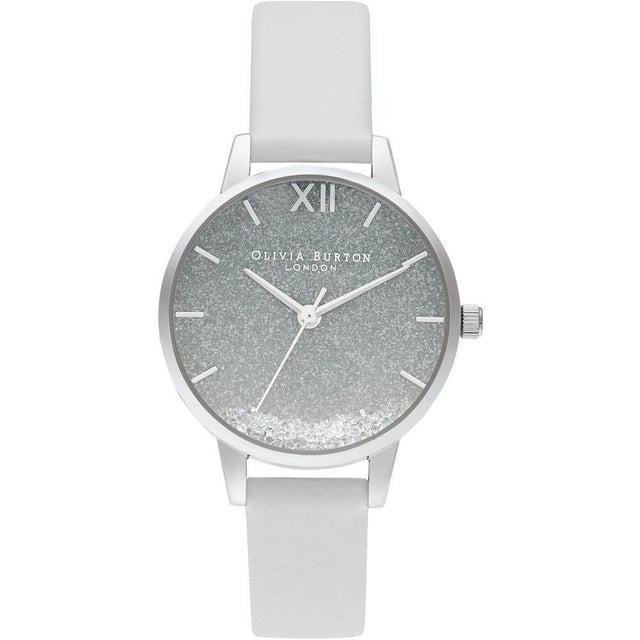 Olivia Burton Gray Leather Watch - Hilstor