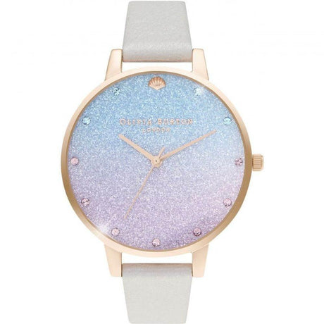 Olivia Burton Gray Leather Watch - Hilstor