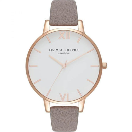 Olivia Burton Gray Leather Leather Watch - Hilstor