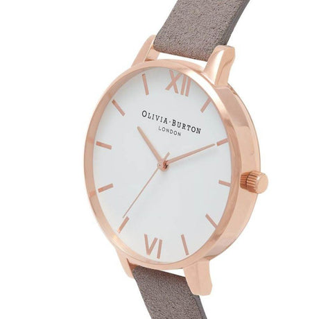Olivia Burton Gray Leather Leather Watch - Hilstor
