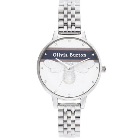 Olivia Burton Silver Steel Watch - Hilstor