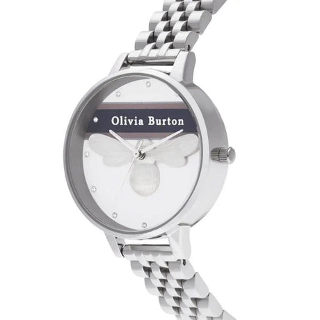Olivia Burton Silver Steel Watch - Hilstor