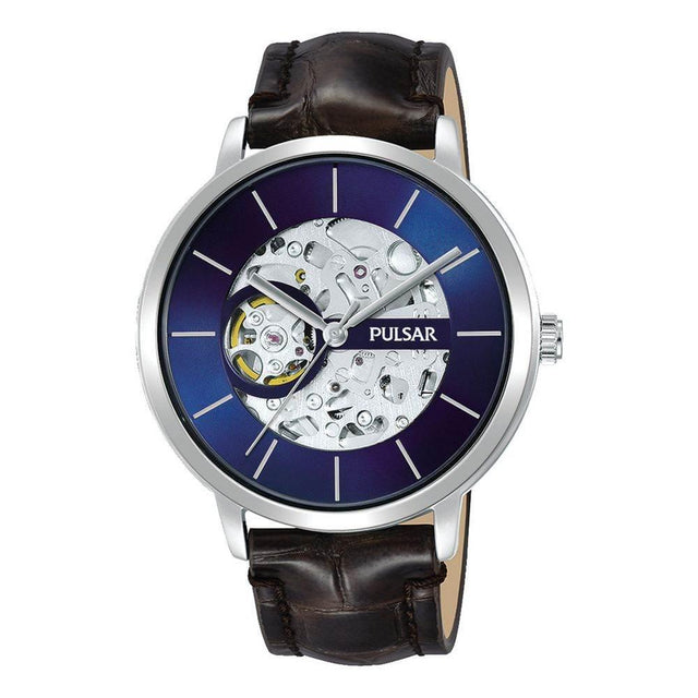 Pulsar Brown Leather Watch - Hilstor