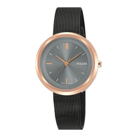 Pulsar Black Steel Watch - Hilstor