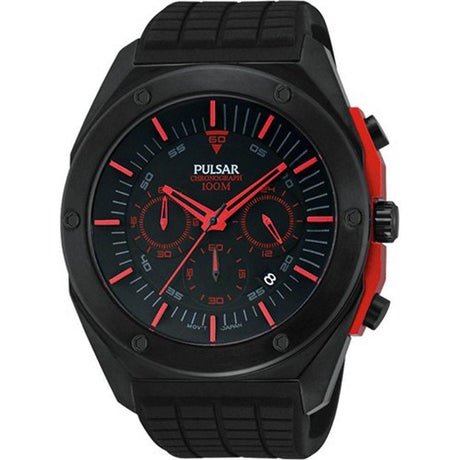 Pulsar Black Rubber Watch - Hilstor