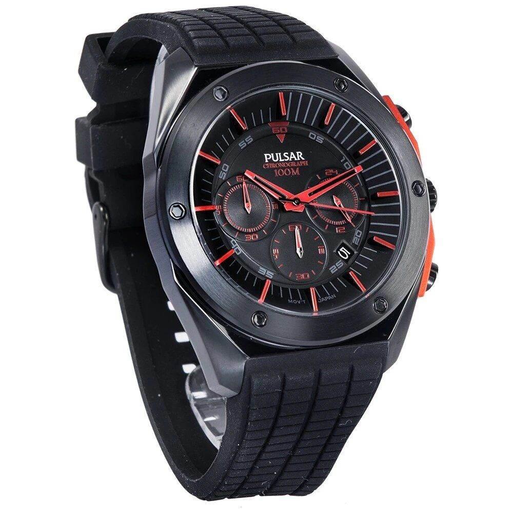 Pulsar Black Rubber Watch - Hilstor