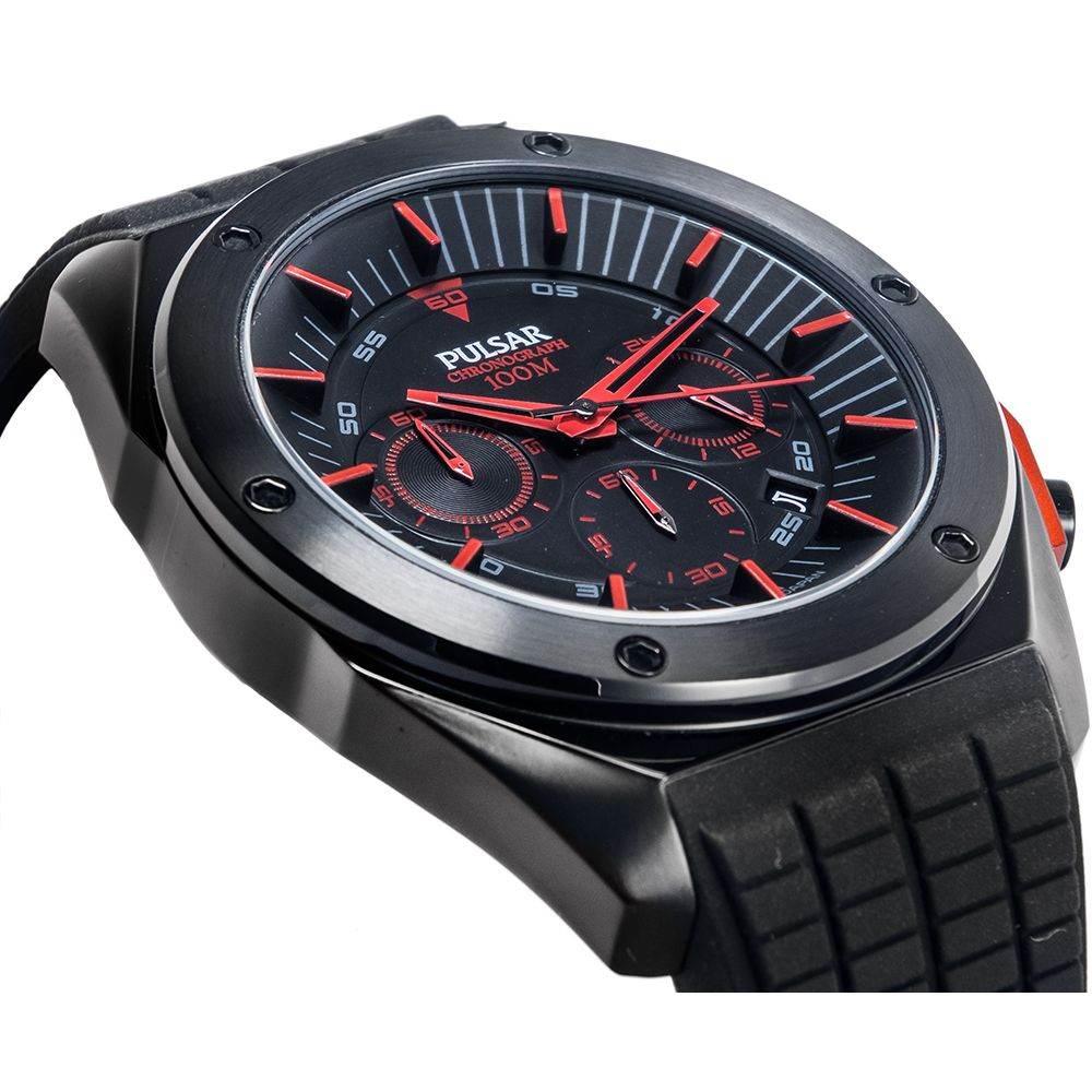 Pulsar Black Rubber Watch - Hilstor