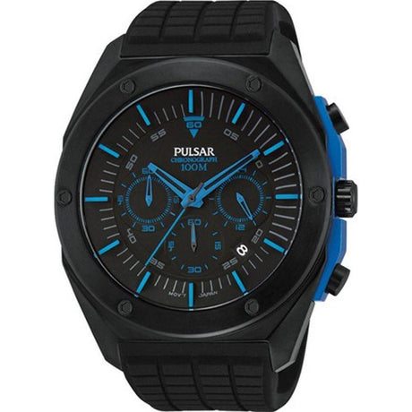 Pulsar Black Rubber Watch - Hilstor