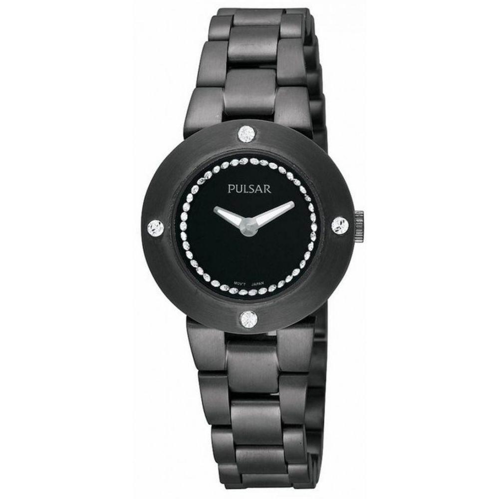 Pulsar Black Stainless Steel Watch - Hilstor