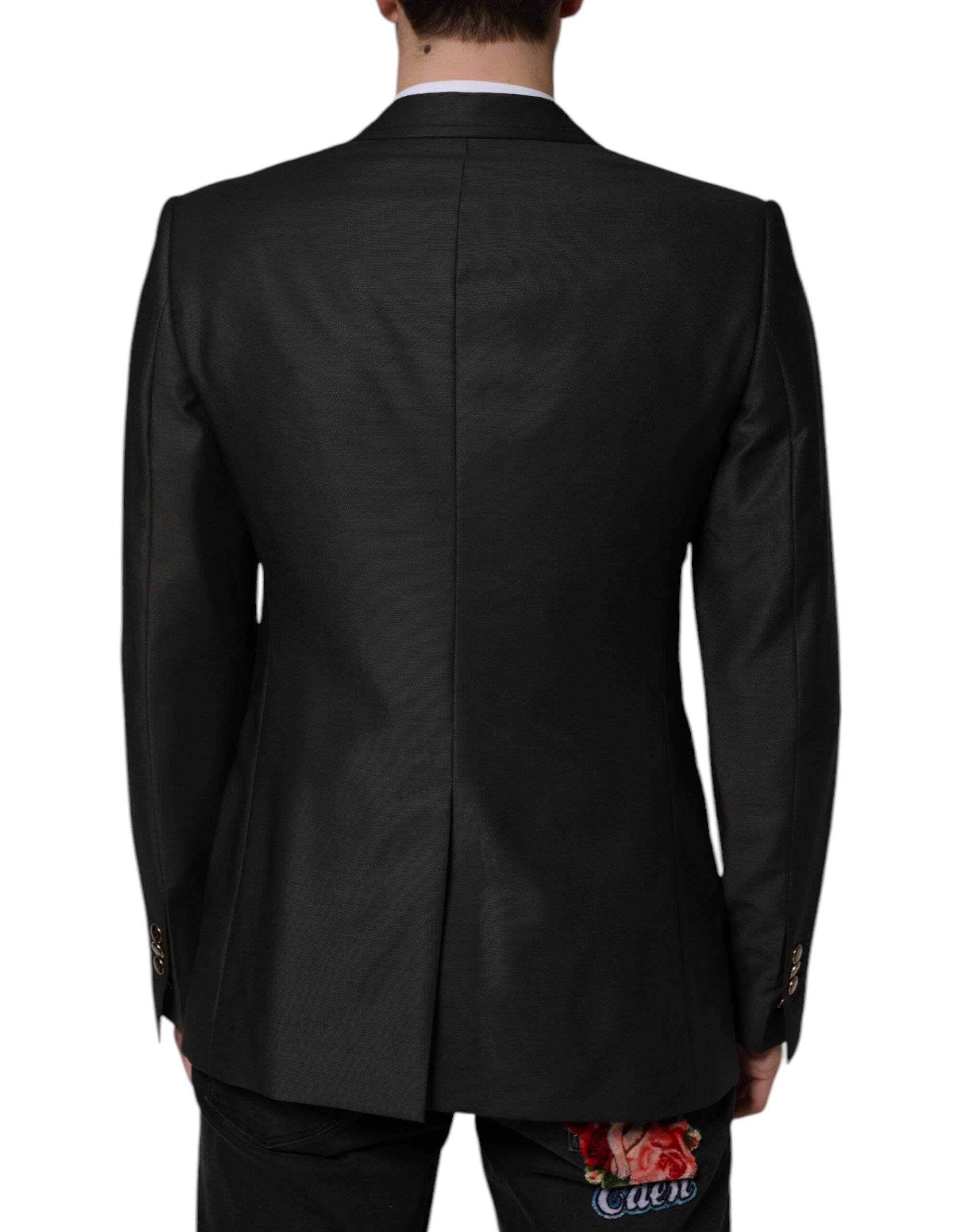 Dolce & Gabbana Blazer Brown Green Bee Wool Jacket Coat - Hilstor