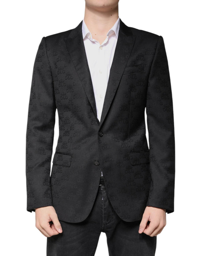 Dolce & Gabbana Black Wool Single Breasted Formal Blazer - Hilstor
