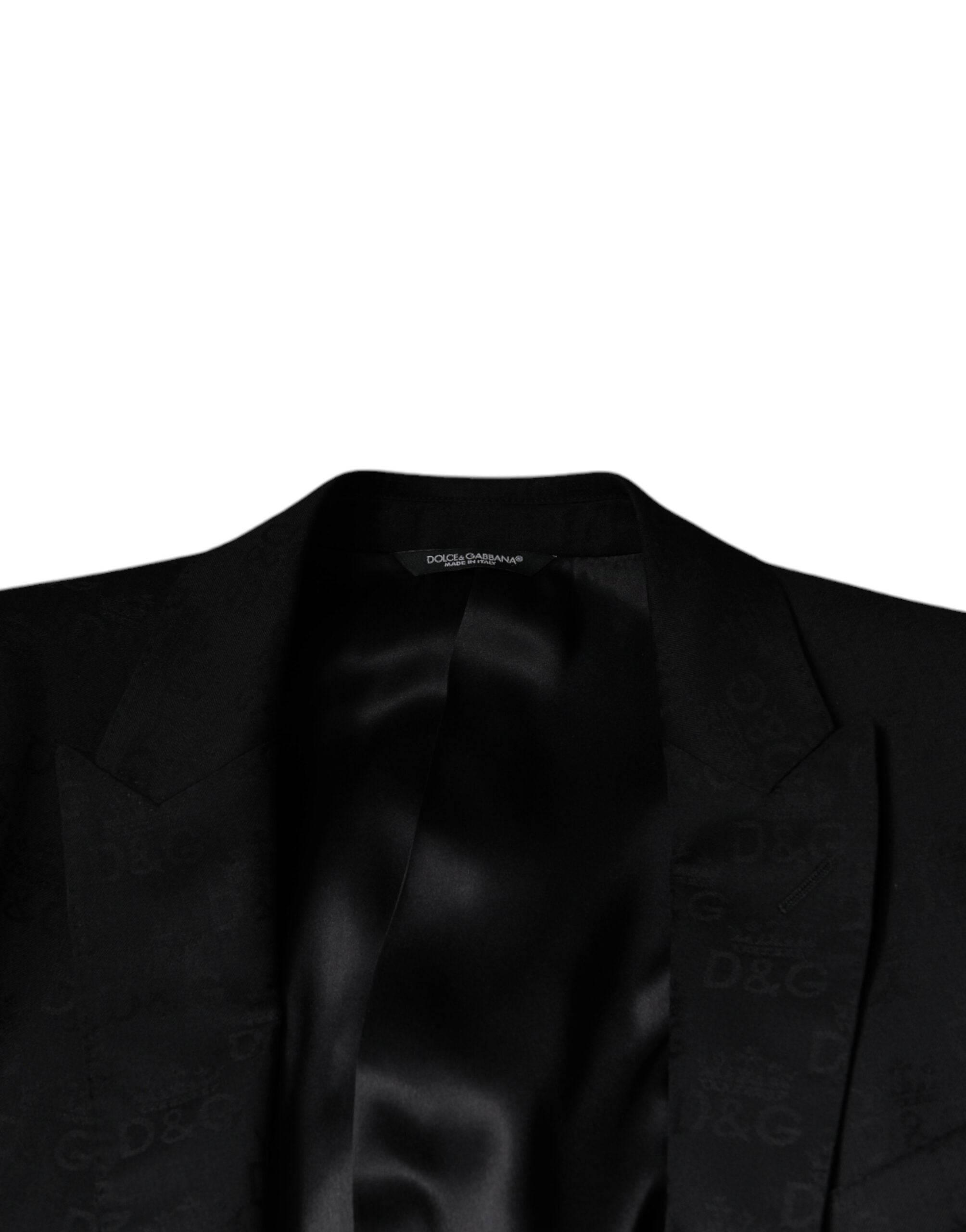 Dolce & Gabbana Black Wool Single Breasted Formal Blazer - Hilstor