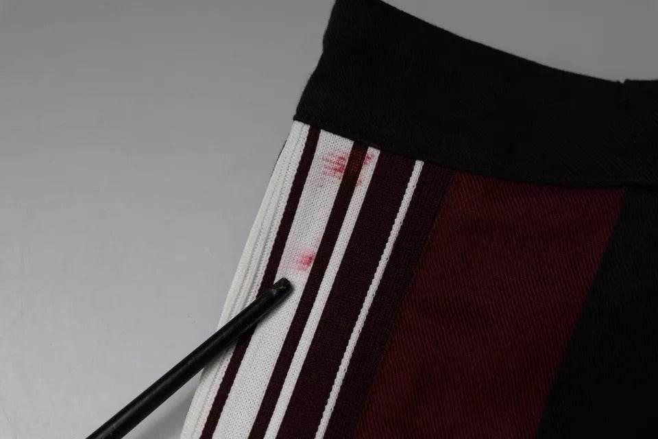 Dolce & Gabbana Multicolor Stripe Skinny Cotton Pants - Hilstor