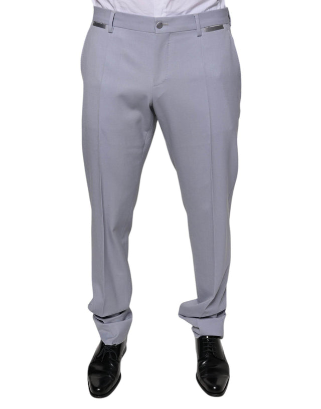 Dolce & Gabbana Light Gray Wool Formal Dress Pants - Hilstor