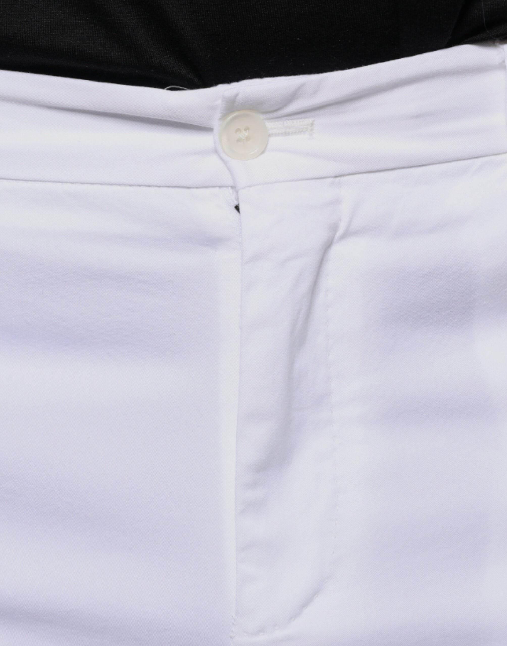Dolce & Gabbana White Cotton Skinny Dress Pants - Hilstor