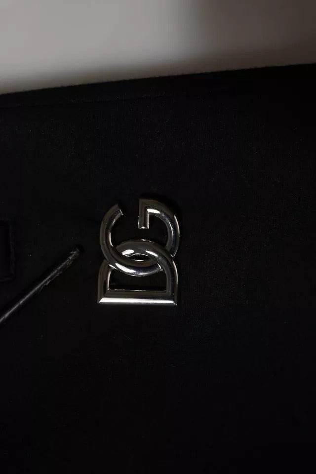 Dolce & Gabbana Black Modal DG Logo Jogger Men Sweatpants Pants - Hilstor