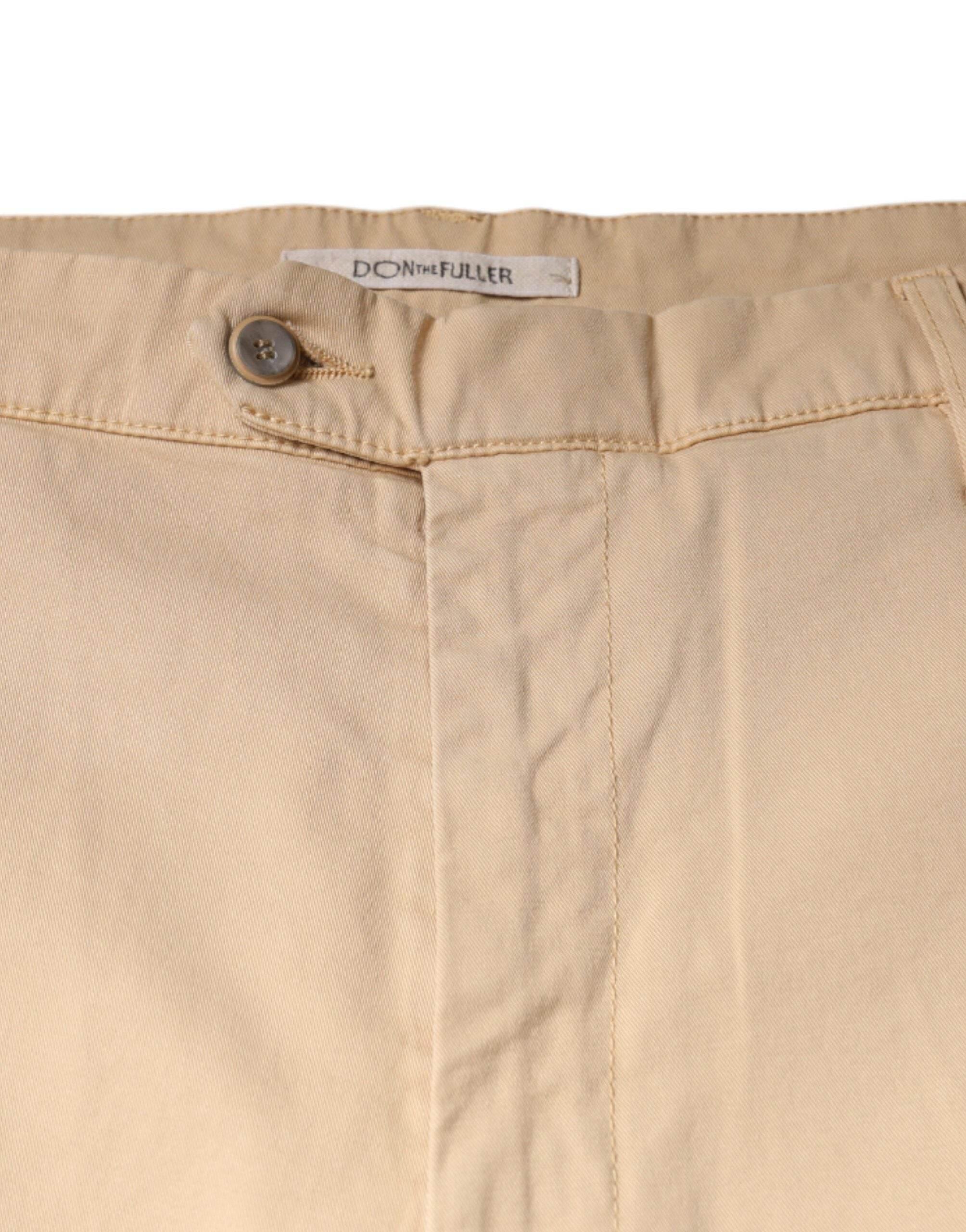 Don The Fuller Beige HOUSTON Men Cropped Dress Pants - Hilstor