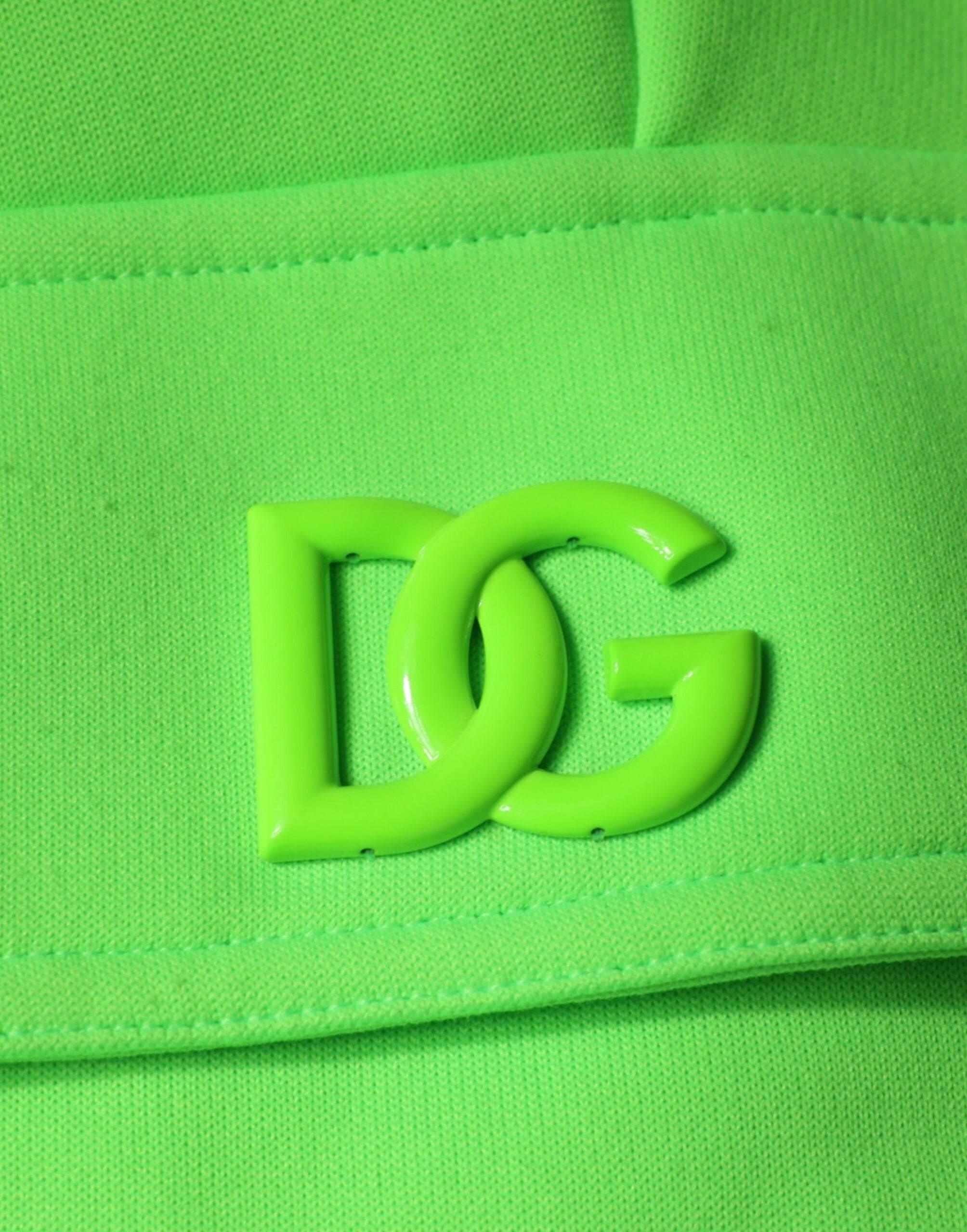 Dolce & Gabbana Neon Green Polyester Cargo Jogger Sweatpants Pants - Hilstor
