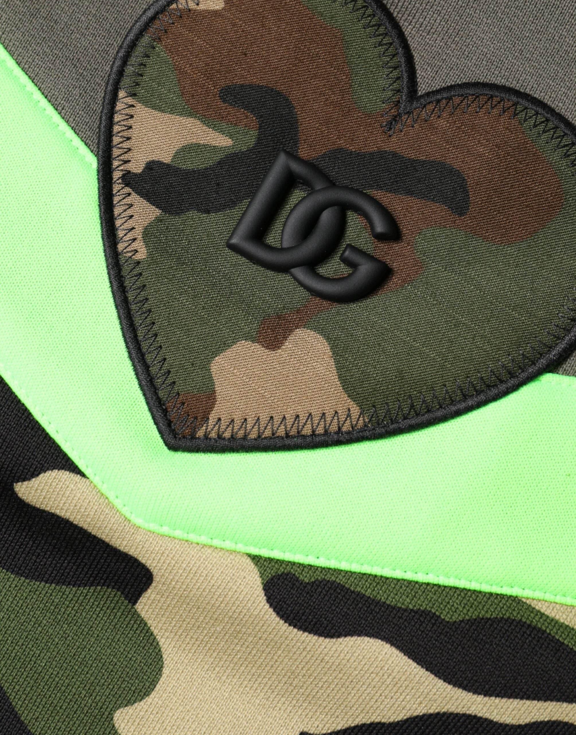 Dolce & Gabbana Multicolor Camouflage Sweatshirt Sweater - Hilstor