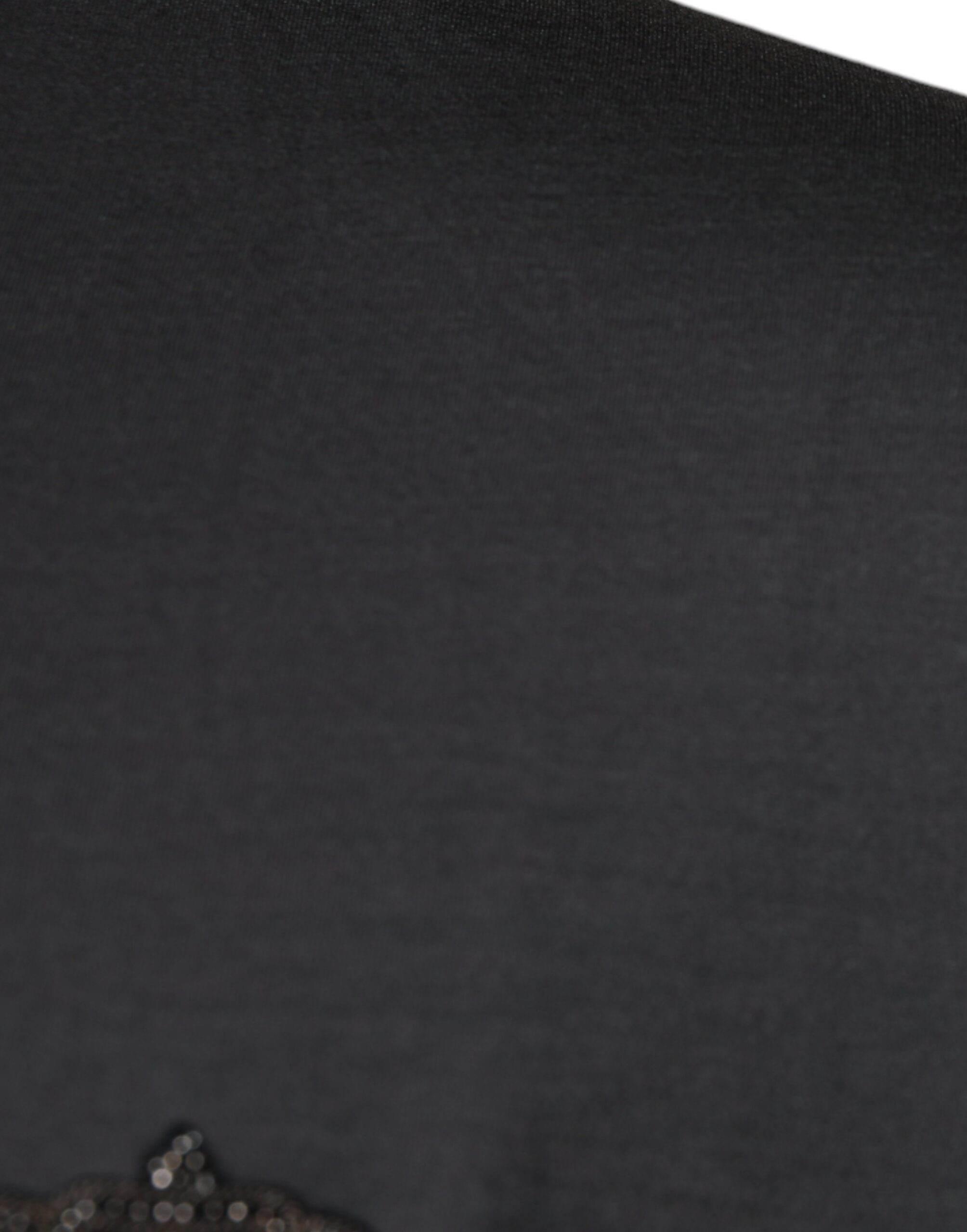 Dolce & Gabbana Gray Crown Bee Embroidery Pullover Sweater - Hilstor