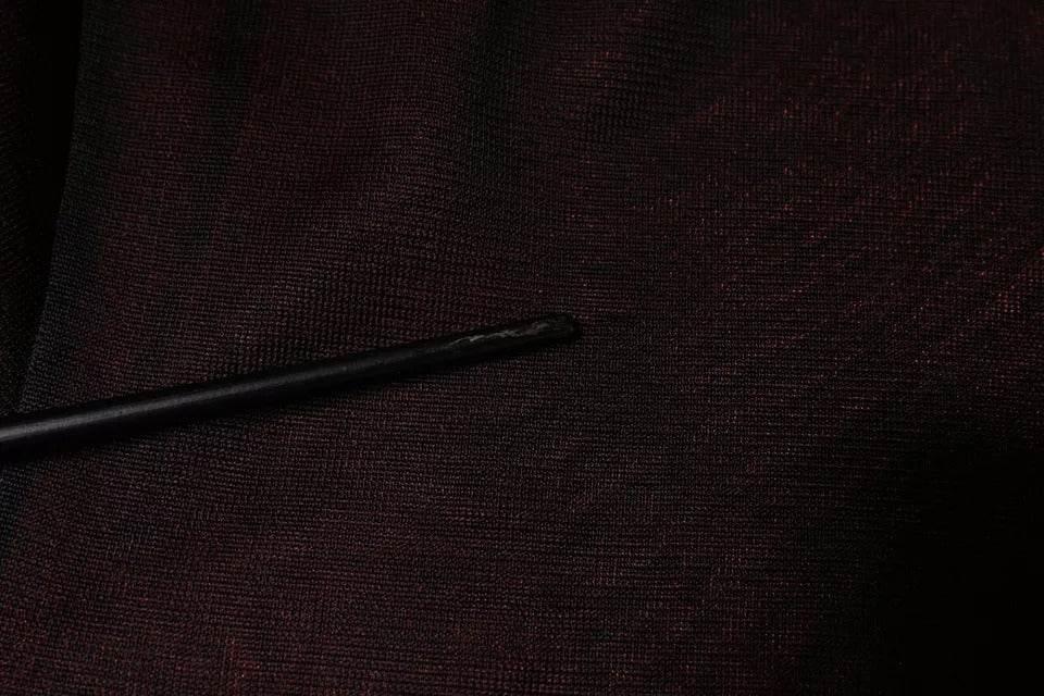 Dolce & Gabbana Maroon Polyester Crew Neck Pullover Sweater - Hilstor