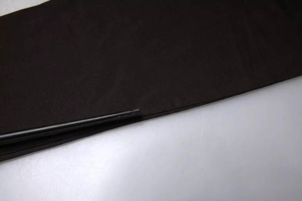 Dolce & Gabbana Brown Logo Cotton Crew Neck Pullover Sweater - Hilstor