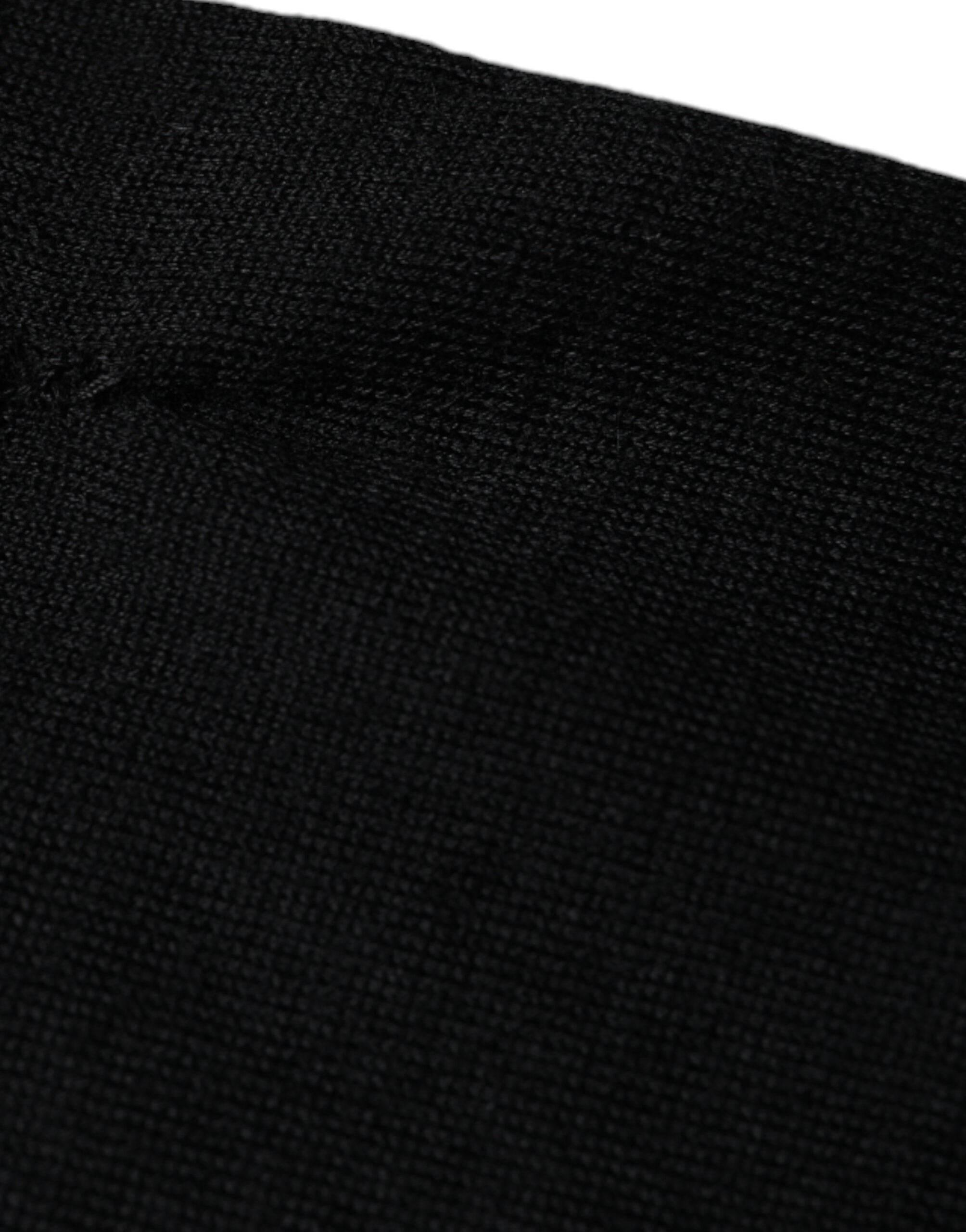 Dolce & Gabbana Black Cashmere Crew Neck Pullover Sweater - Hilstor