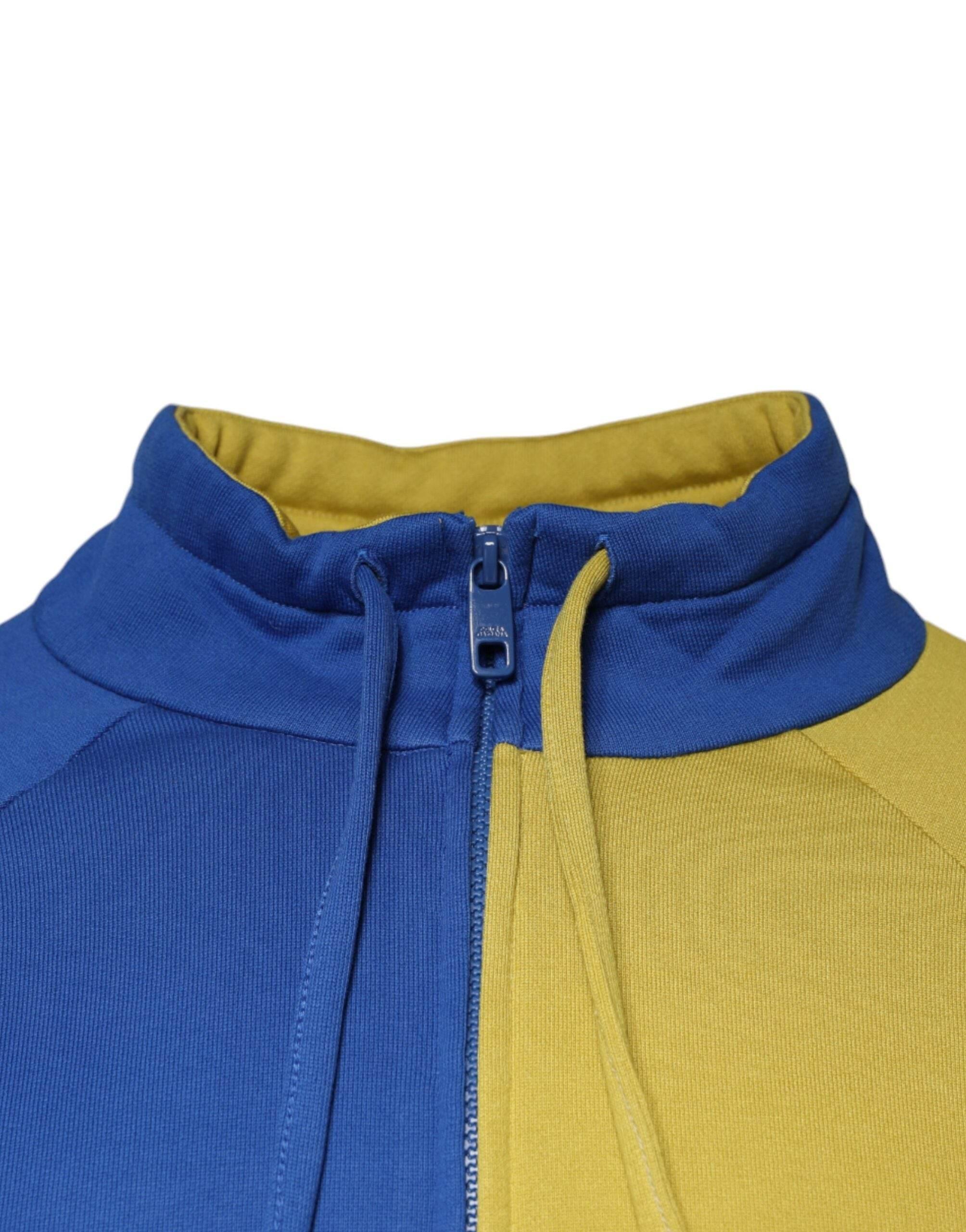 Dolce & Gabbana Multicolor Patchwork Men Sweatshirt Sweater - Hilstor
