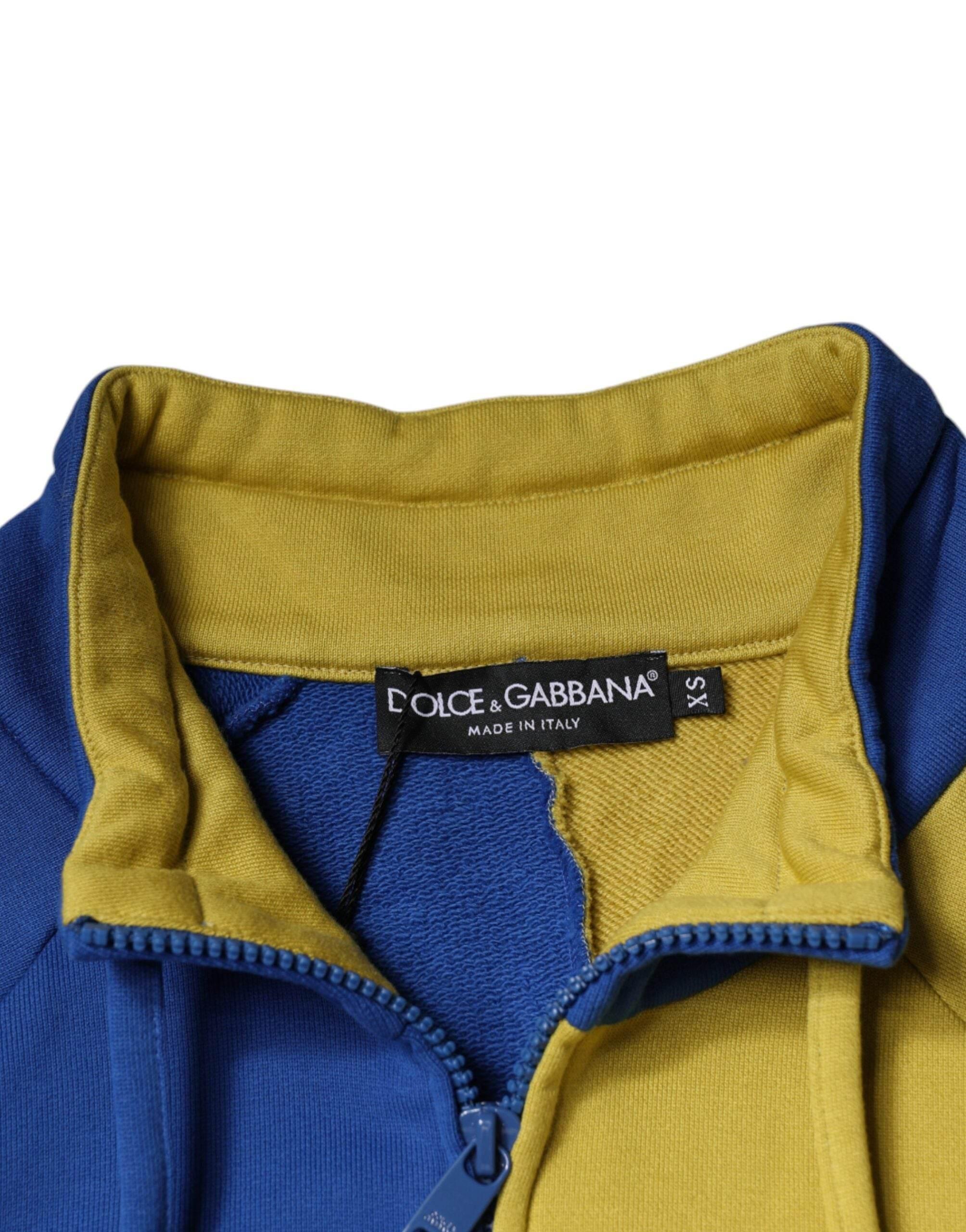Dolce & Gabbana Multicolor Patchwork Men Sweatshirt Sweater - Hilstor
